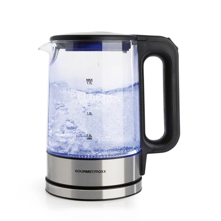 GOURMETMAXX Üveg vízforraló  1,7L 2200W