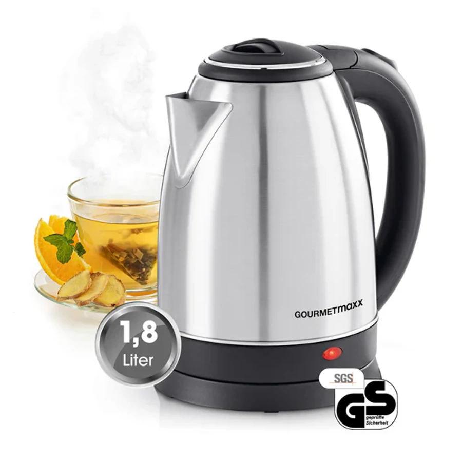 GOURMETMAXX Vízforraló rozsdamentes 1,8L 1500W
